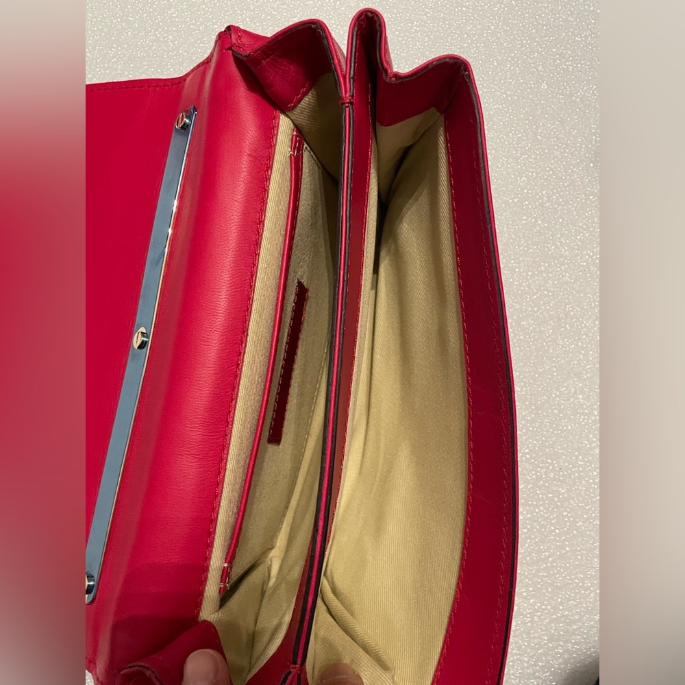 Valentino Garavani Va-Va-Voom RED Shoulder Bag / Clutch, NWT,100% AUTHENTIC! - Picture 10 of 14